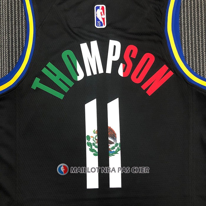 Maillot Golden State Warriors Klay Thompson NO 11 2022 Slam Dunk Special Mexique Edition Noir
